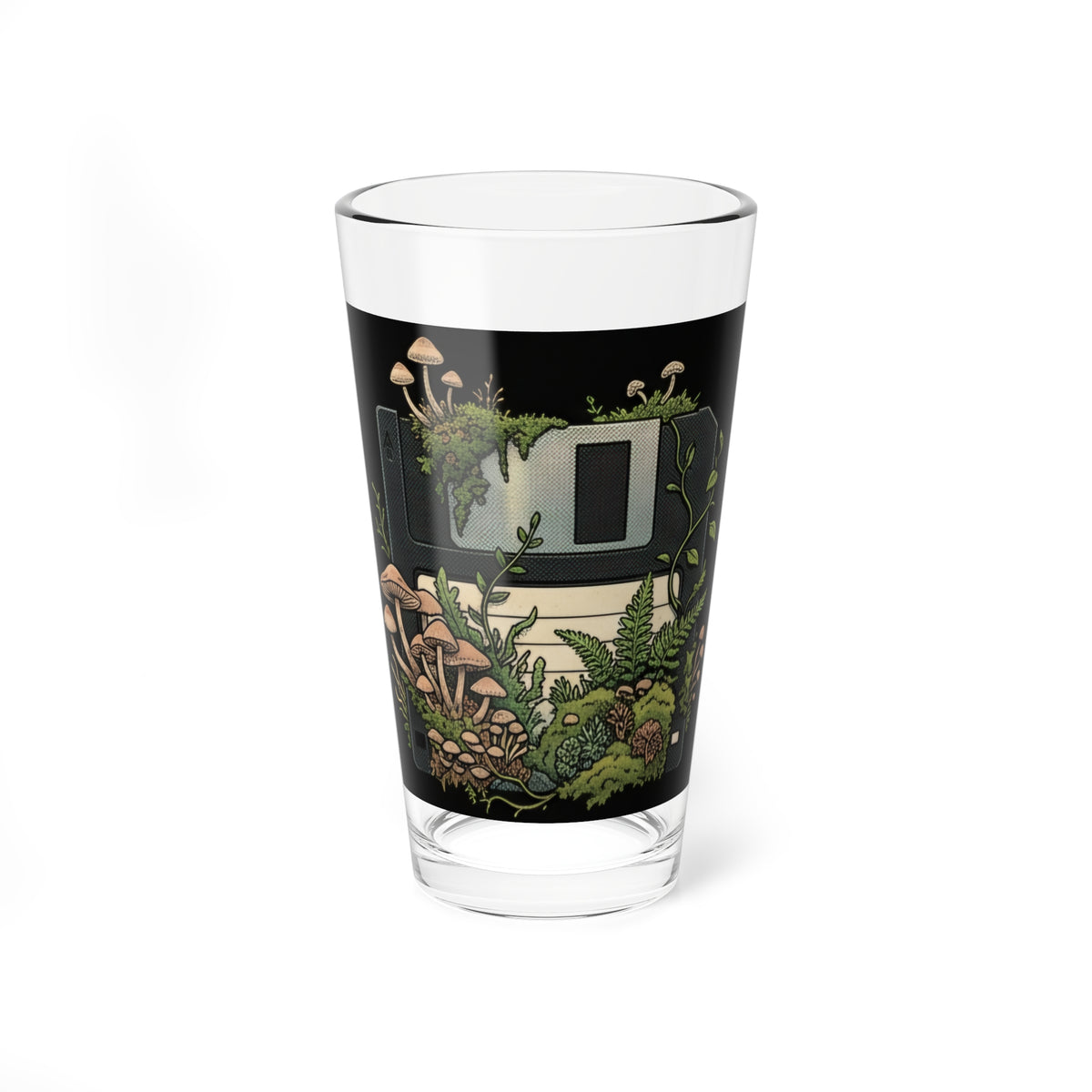 Floppy Disk | 16 oz Glass