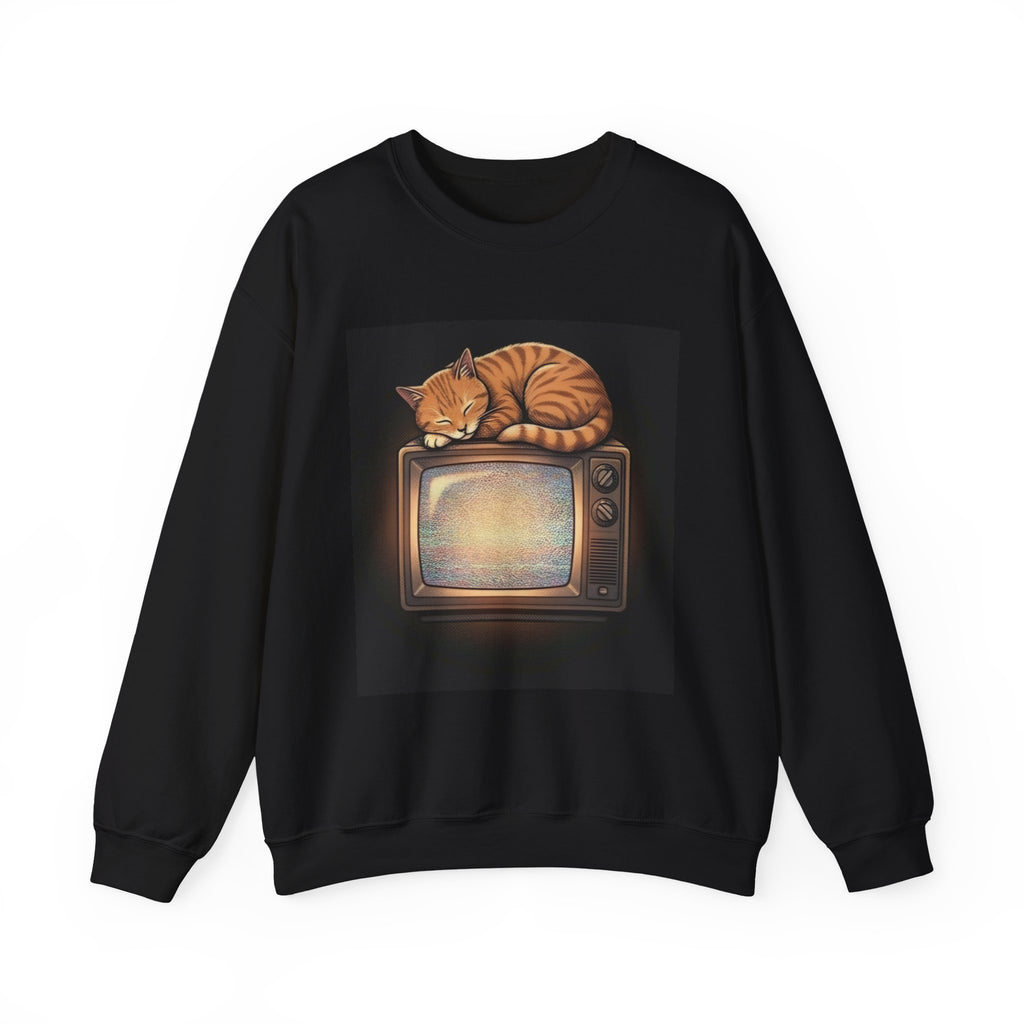 CRT TV Cat | Crewneck Sweatshirt