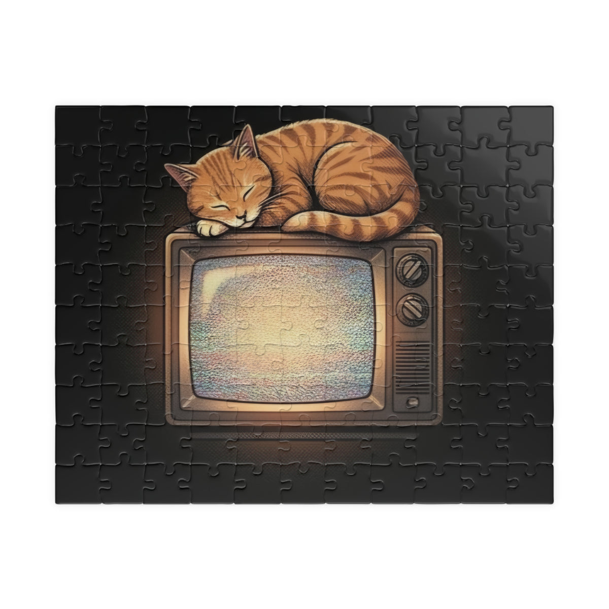 CRT TV Cat | Puzzle
