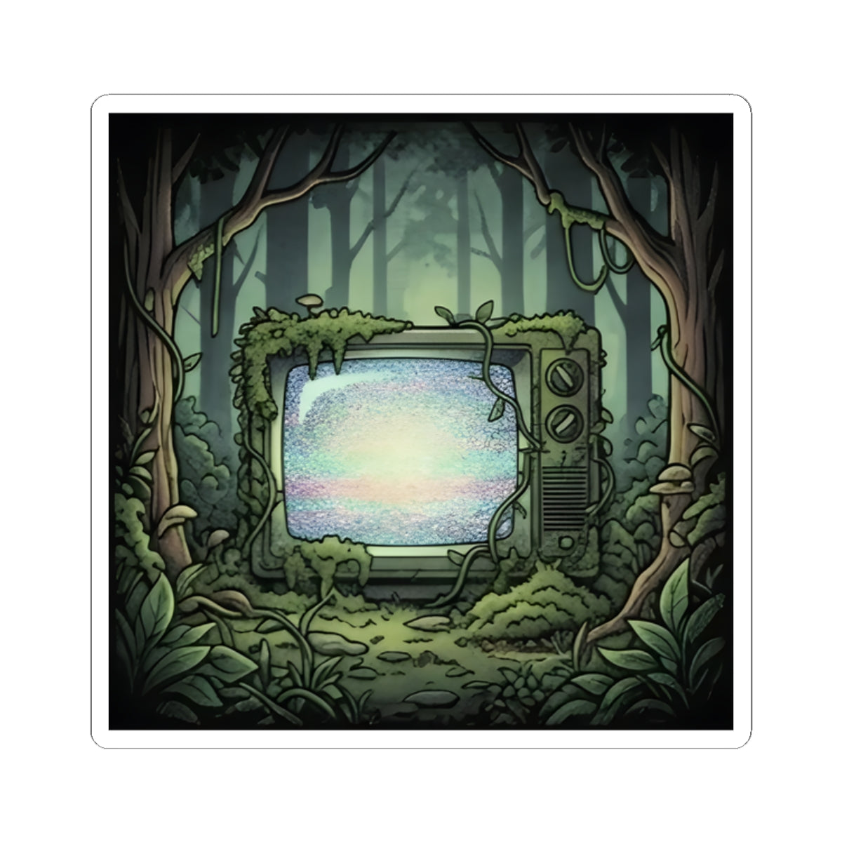 Forest CRT | Kiss-Cut Sticker