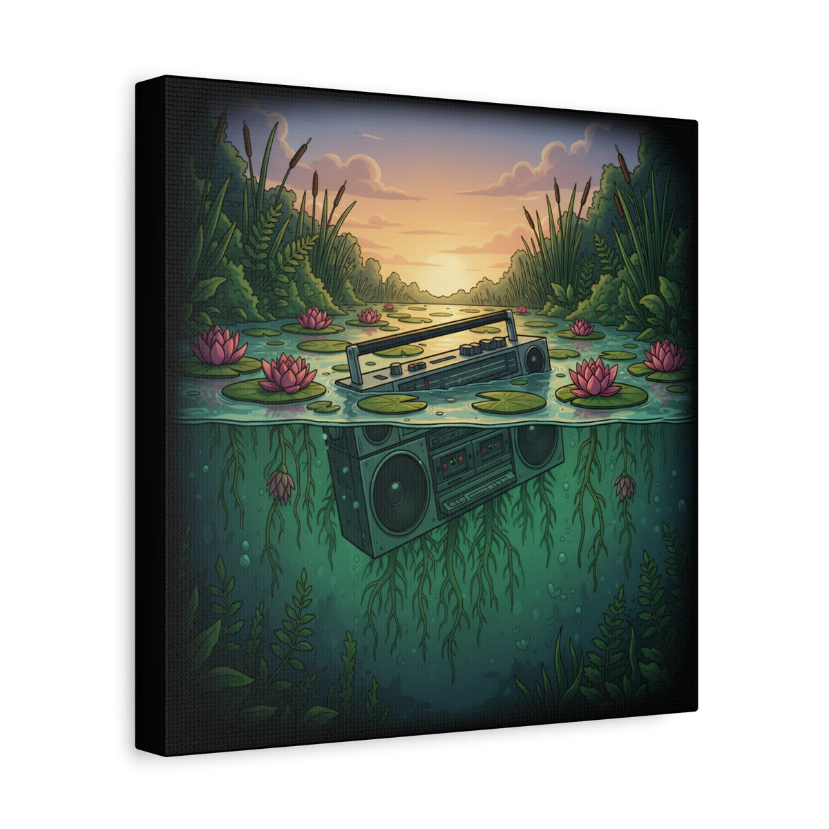 Submerged Frequency | Matte Canvas