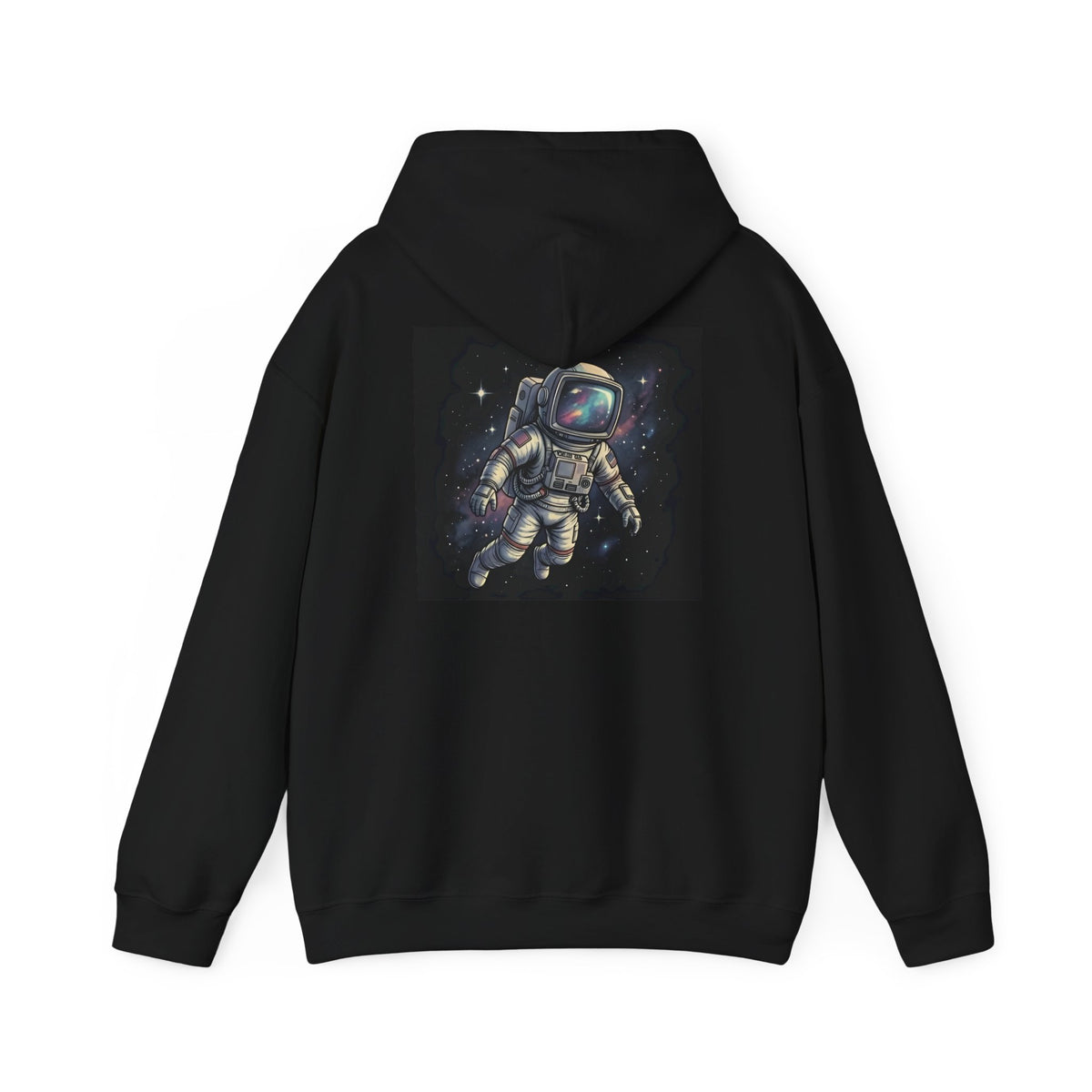 Floating Astronaut | Print on Back Hoodie