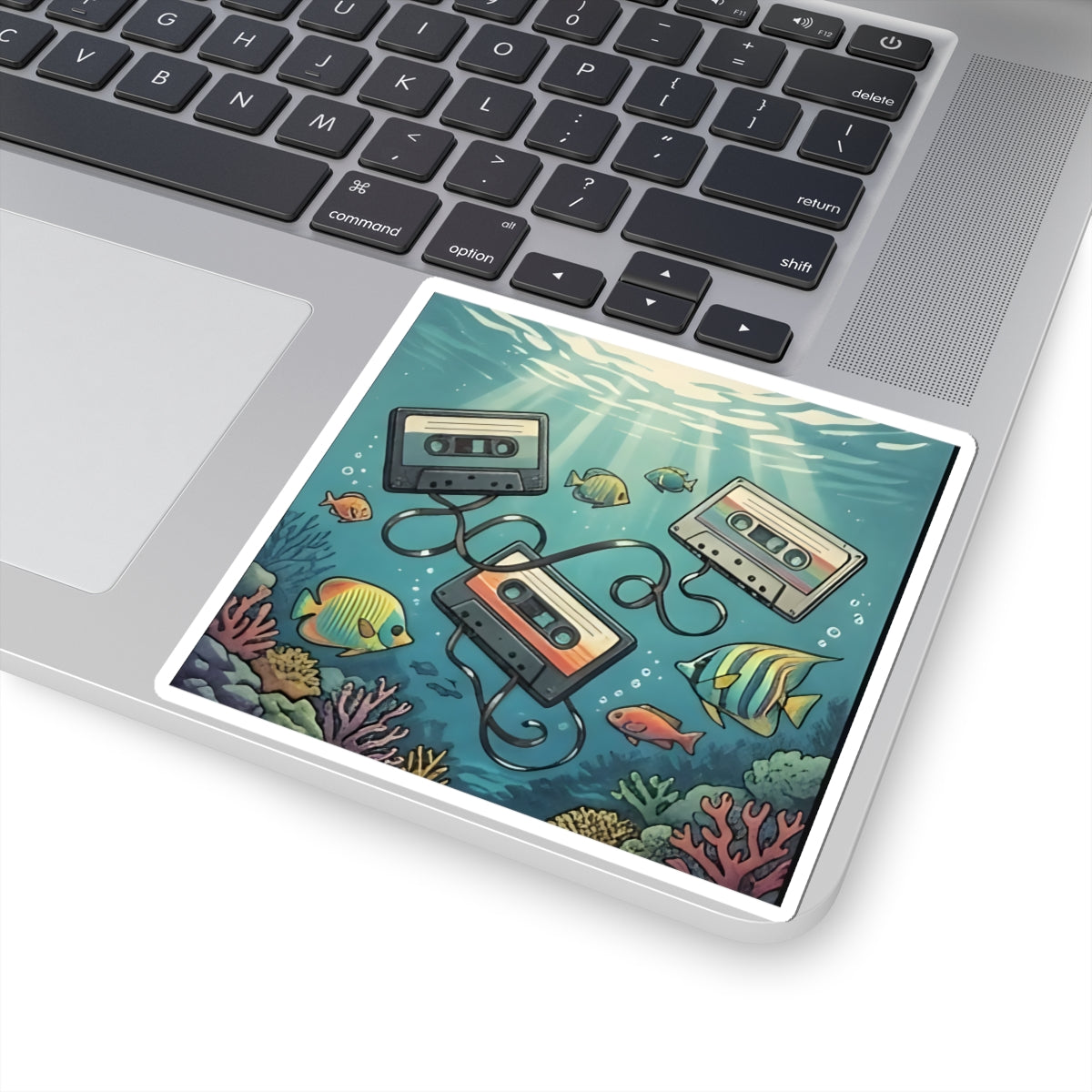 Underwater Cassette Tapes | Kiss-Cut Sticker