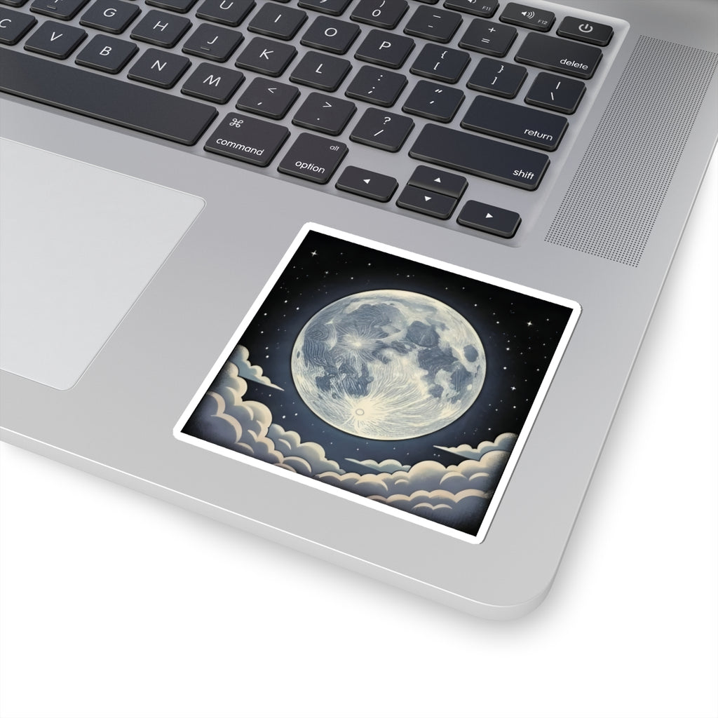 Static Moon | Kiss-Cut Sticker