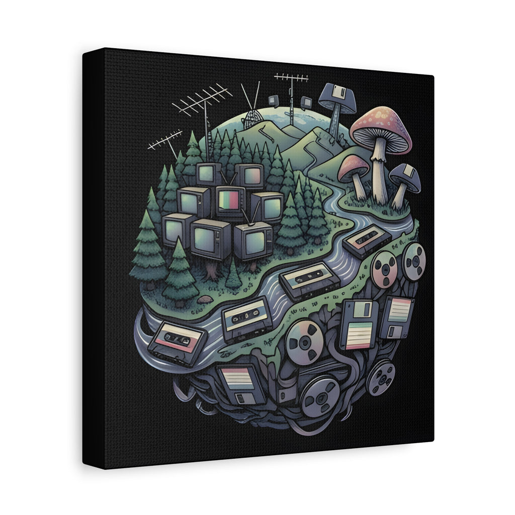 Planet Static | Matte Canvas