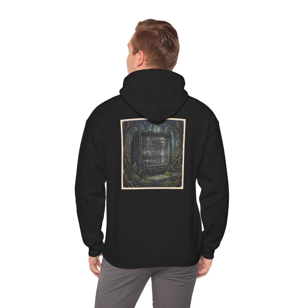 Forest Static | Print on Back Hoodie