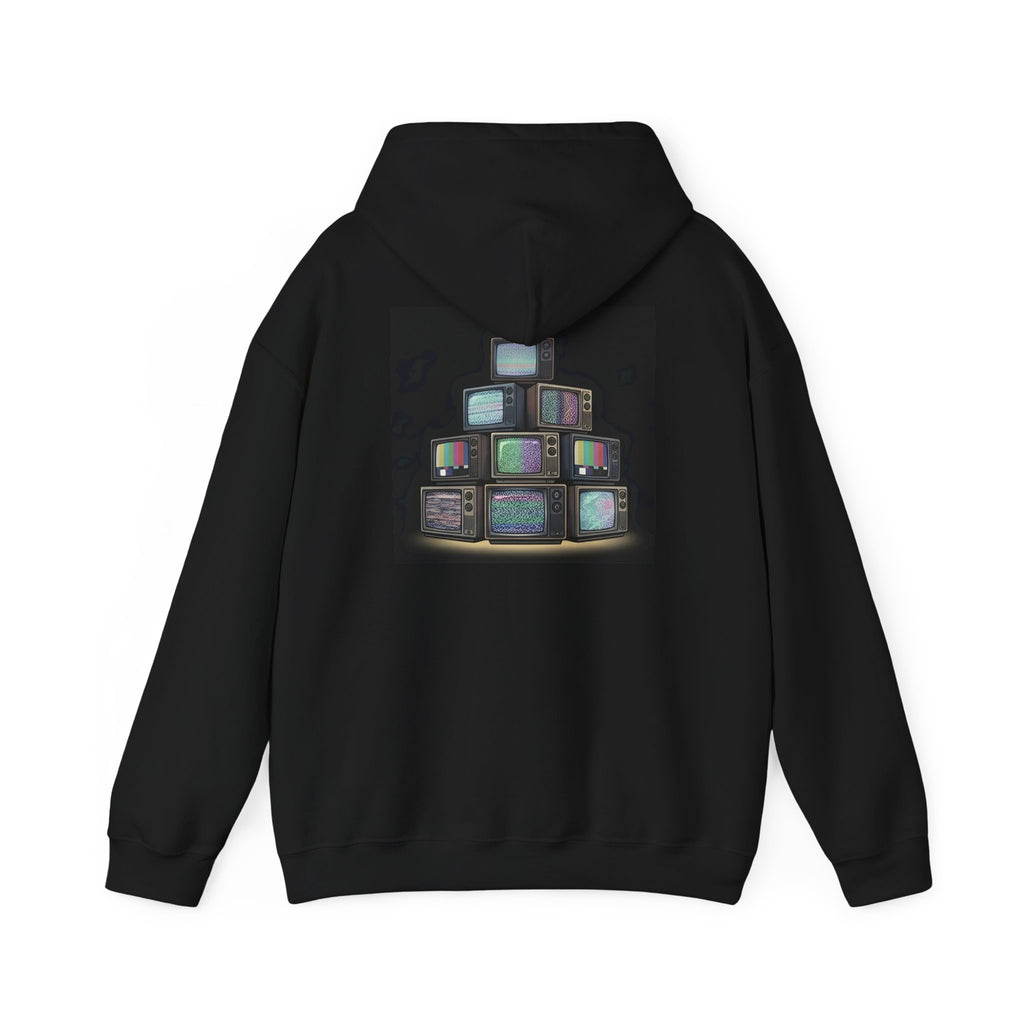 Stack of CRTs | Print on Back Hoodie