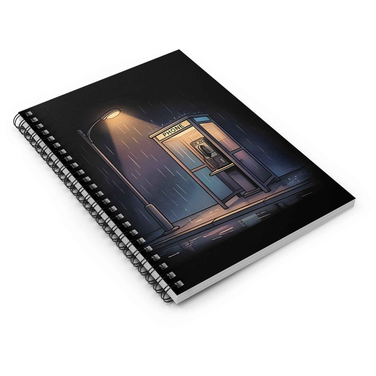Midnight Pay Phone | Spiral Bound Notebook