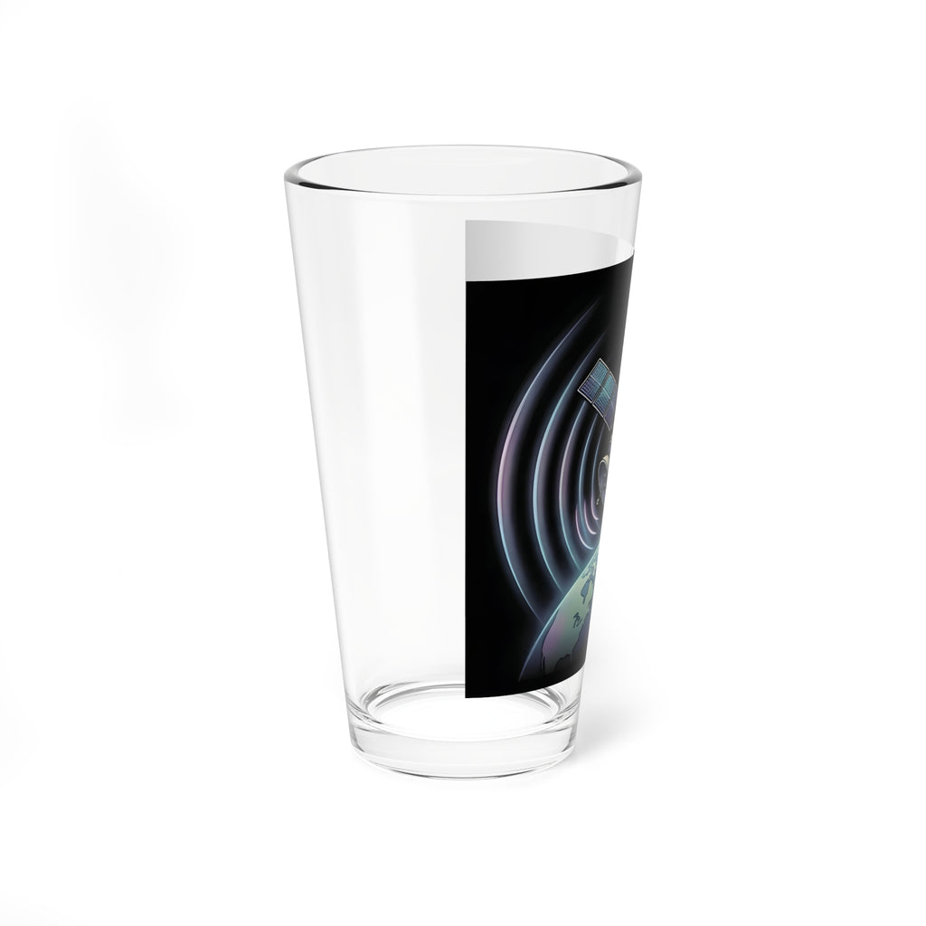 Analog Satellite | 16 oz Glass