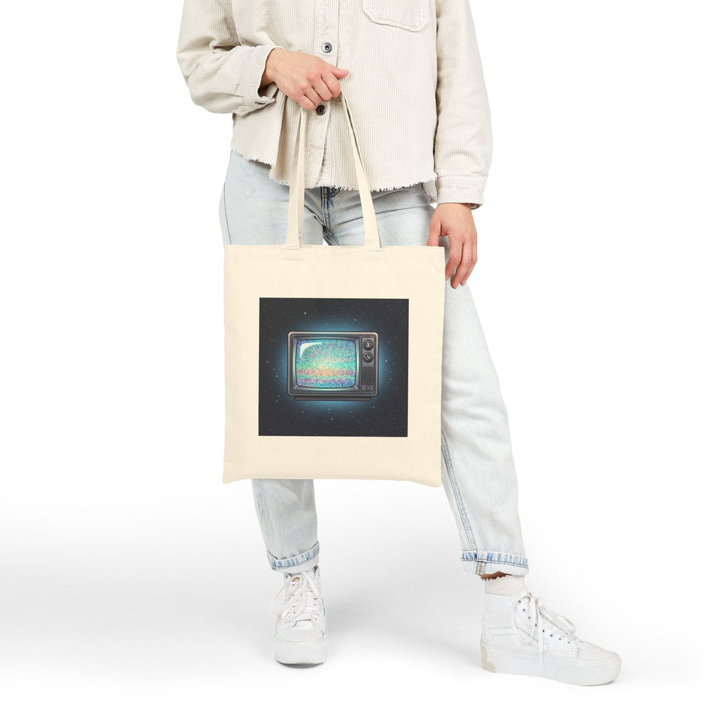 Deep Space Static | Canvas Tote Bag