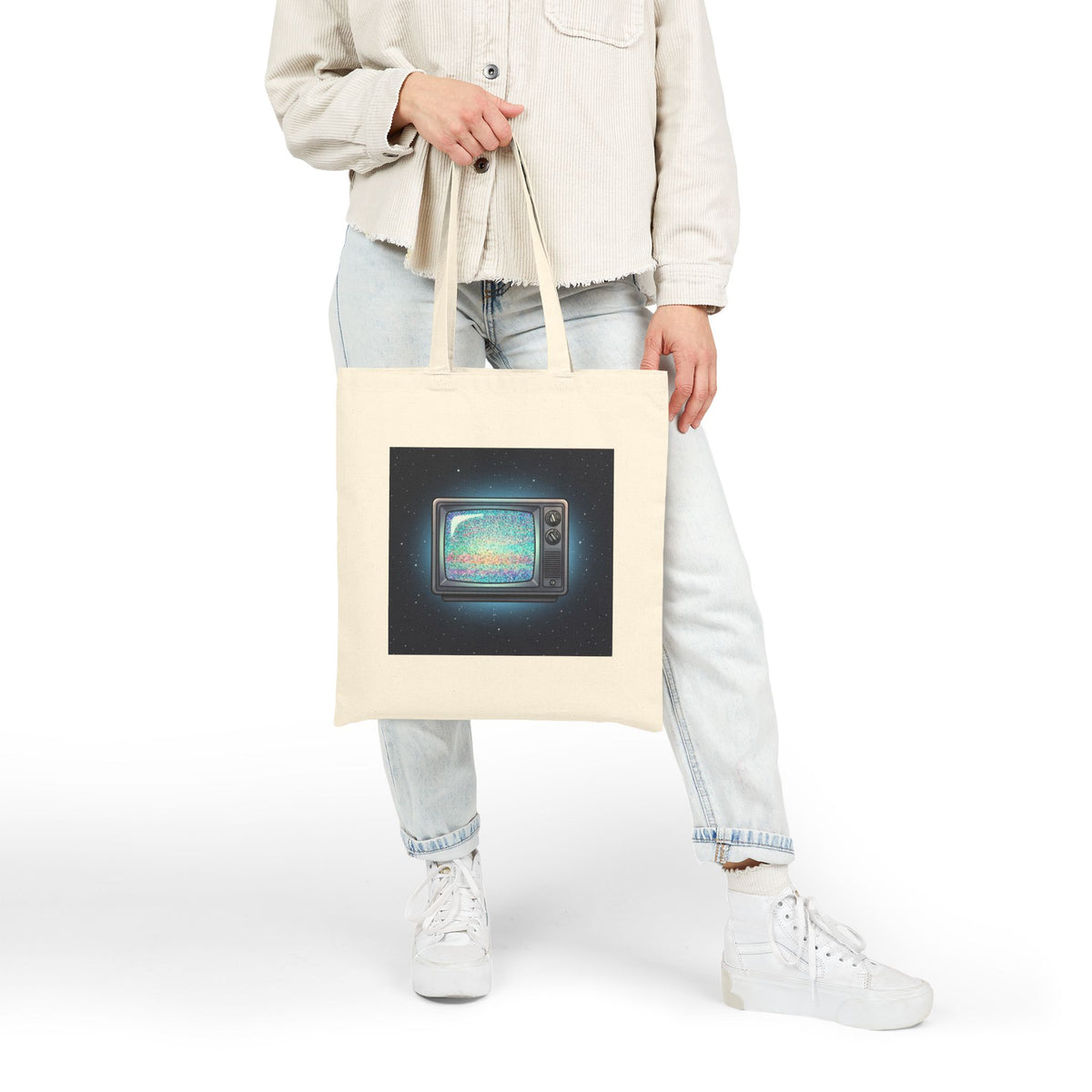 Deep Space Static | Canvas Tote Bag