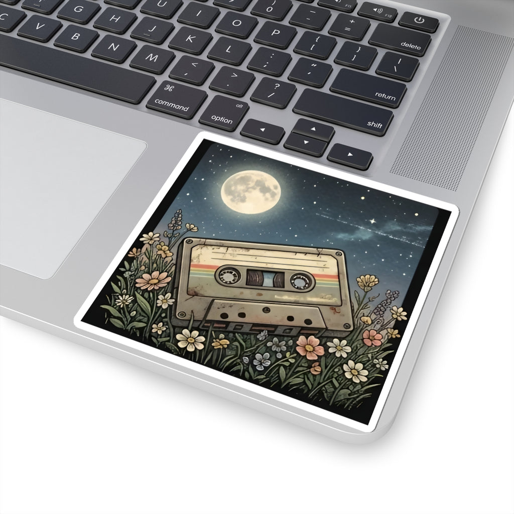 Cassette Moon | Kiss-Cut Sticker