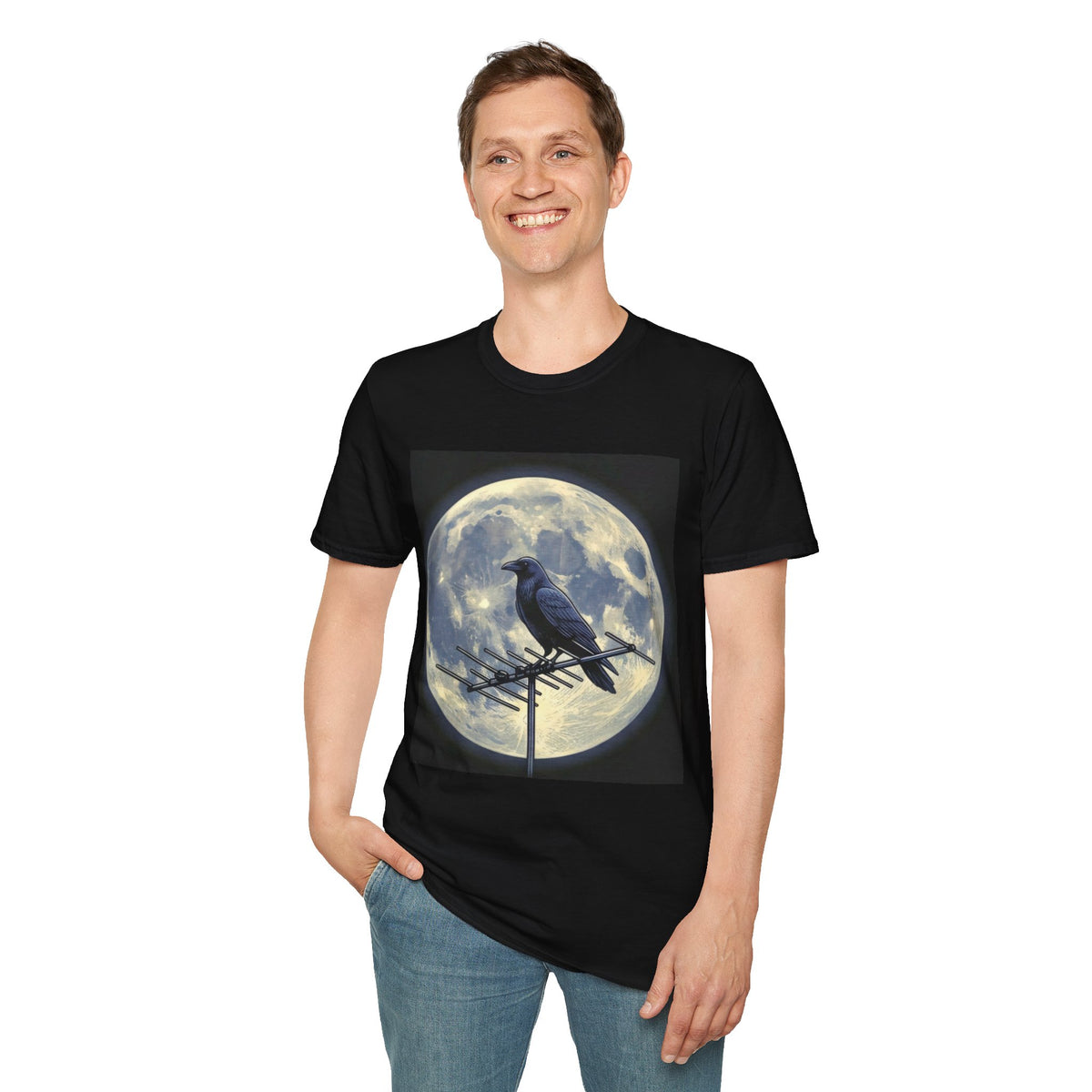 Crow on Antenna | Unisex T-Shirt