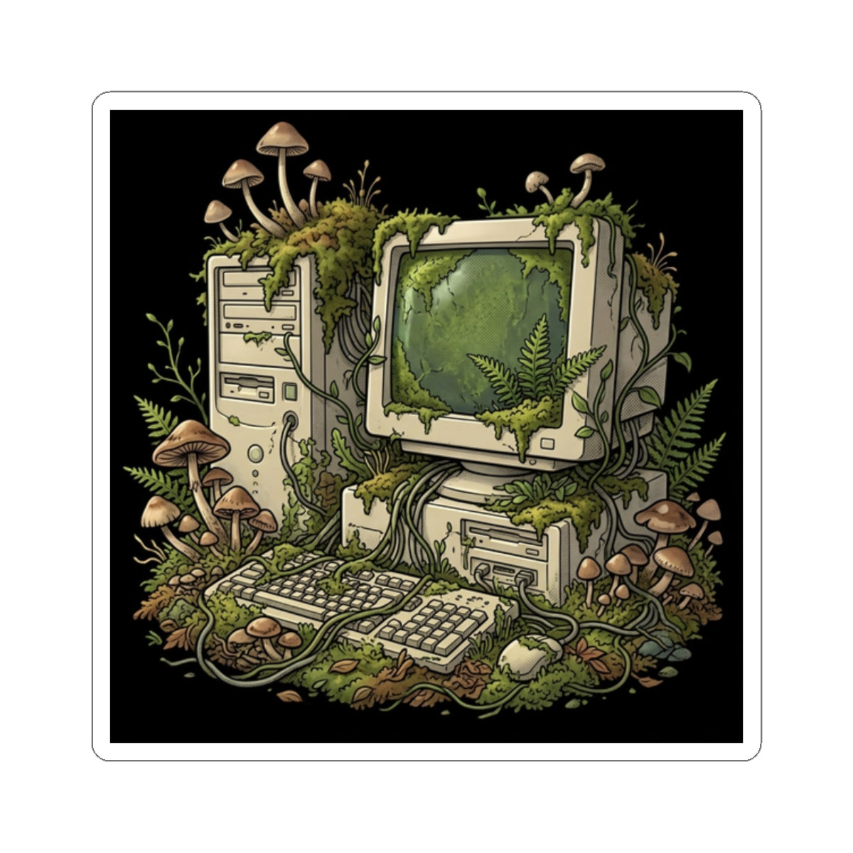 Forest Terminal | Kiss-Cut Sticker