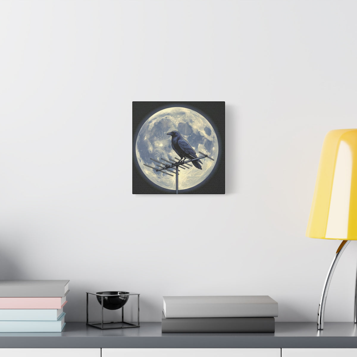 Crow on Antenna | Matte Canvas
