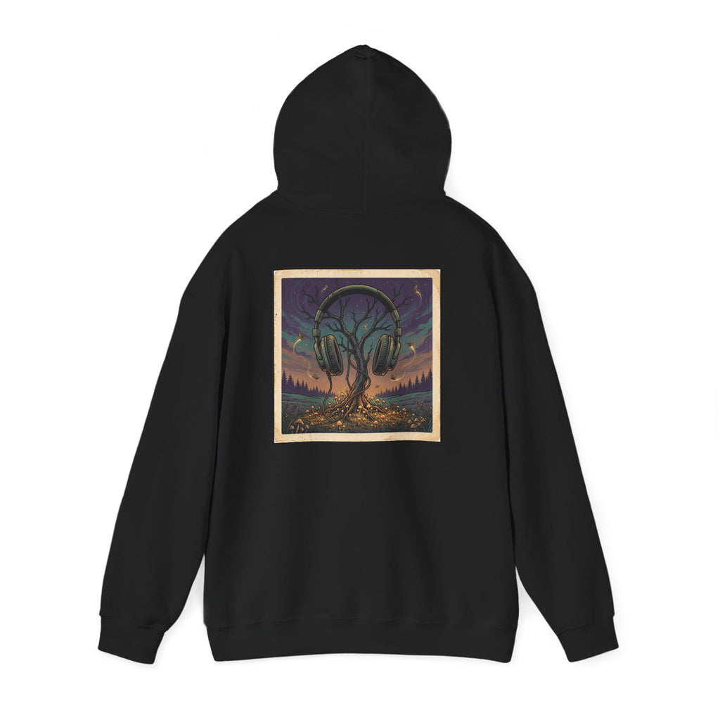 Earth's Resonance | Print on Back Hoodie