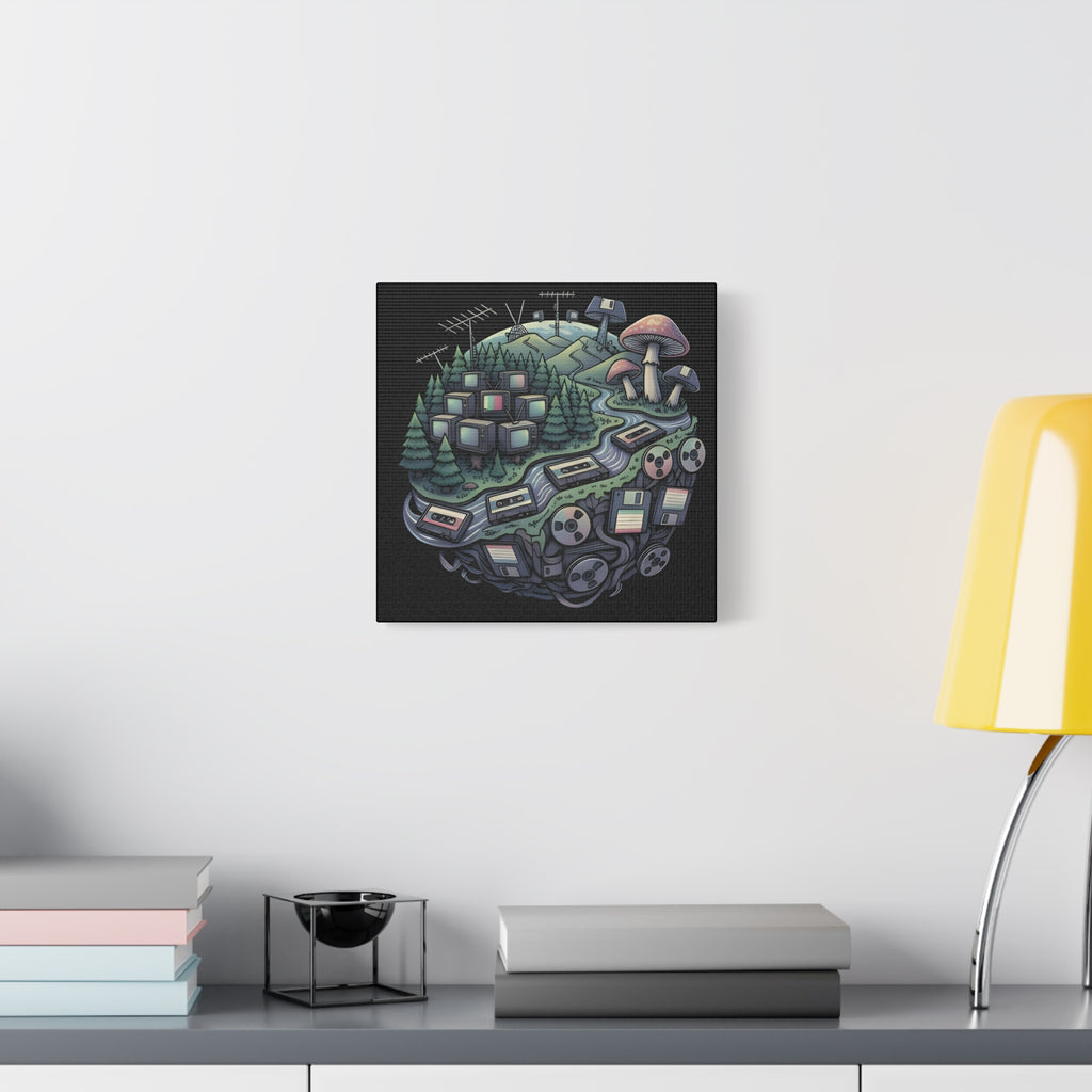 Planet Static | Matte Canvas