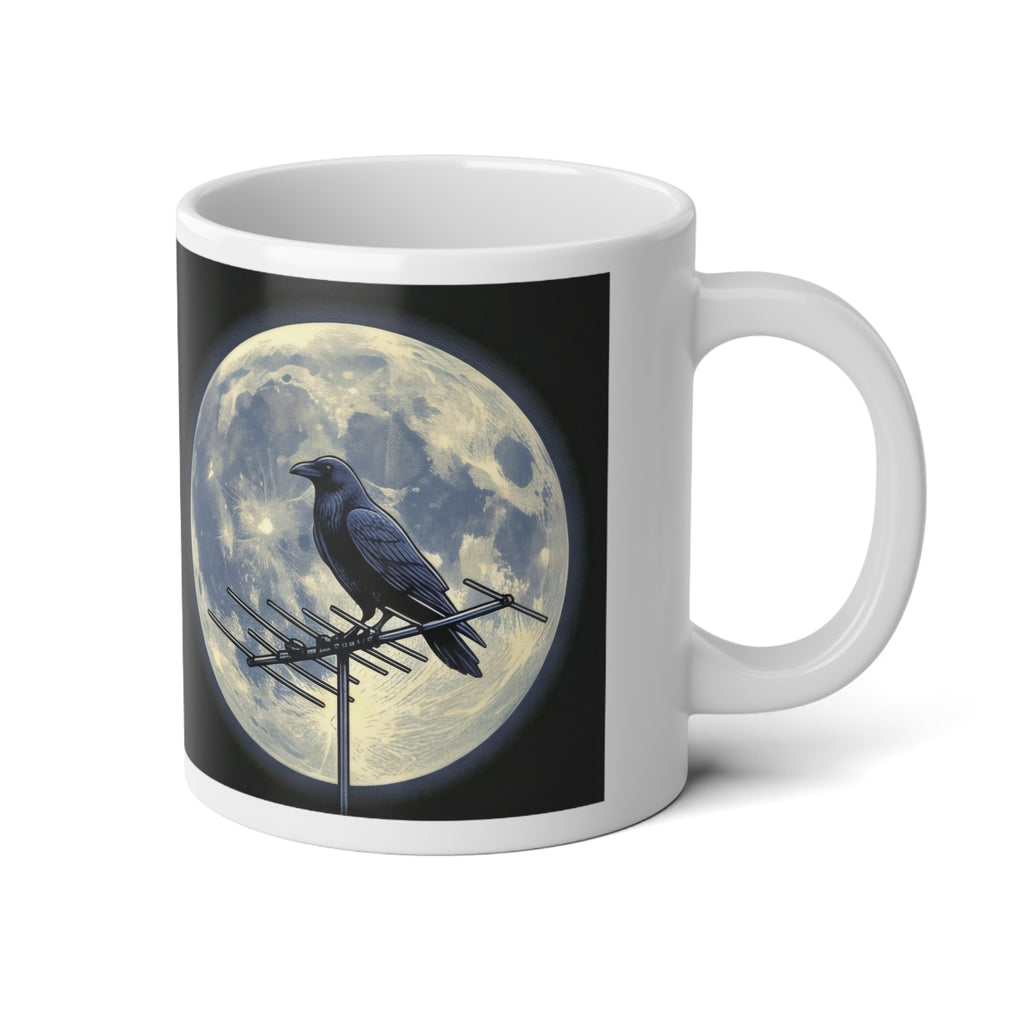 Crow on Antenna | 20 oz Coffee Mug