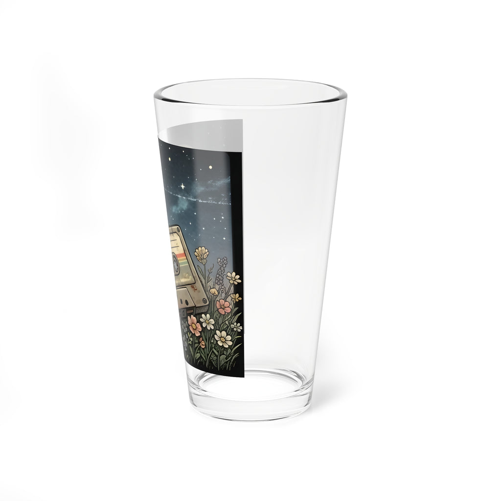 Cassette Moon | 16 oz Glass