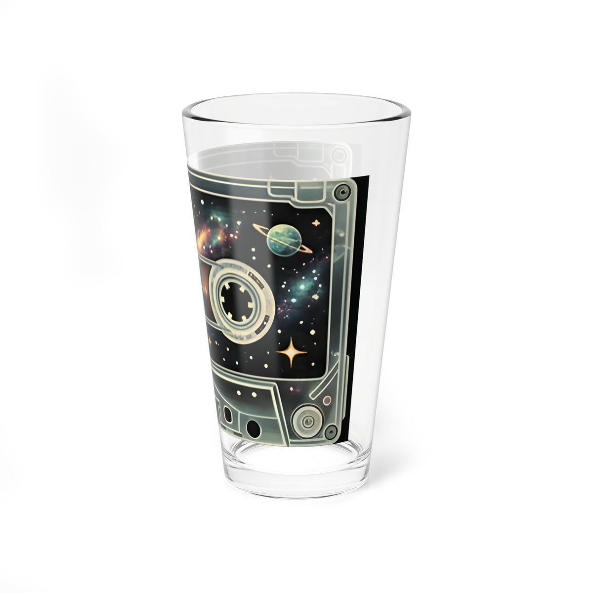 Galaxy Cassette Tape | 16 oz Glass