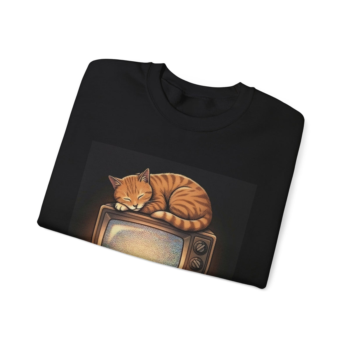 CRT TV Cat | Crewneck Sweatshirt