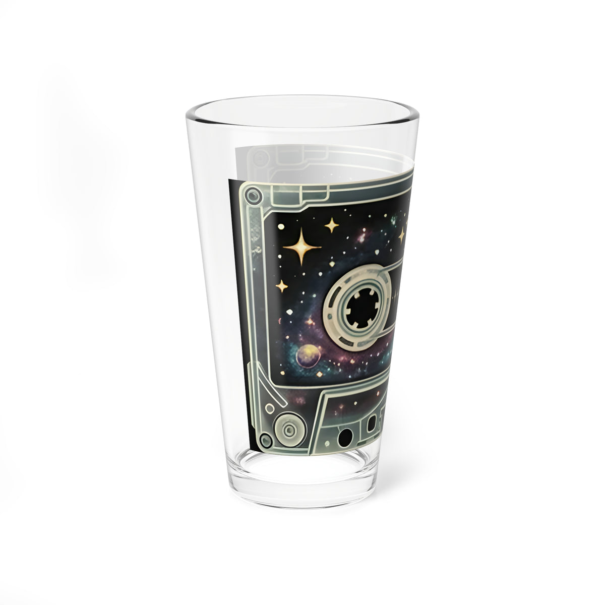 Galaxy Cassette Tape | 16 oz Glass