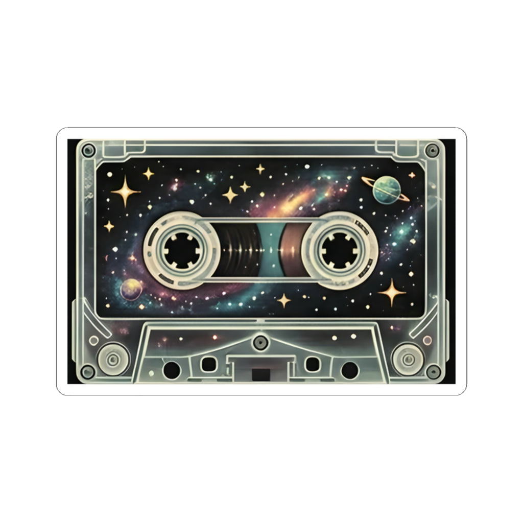 Galaxy Cassette Tape | Kiss-Cut Sticker