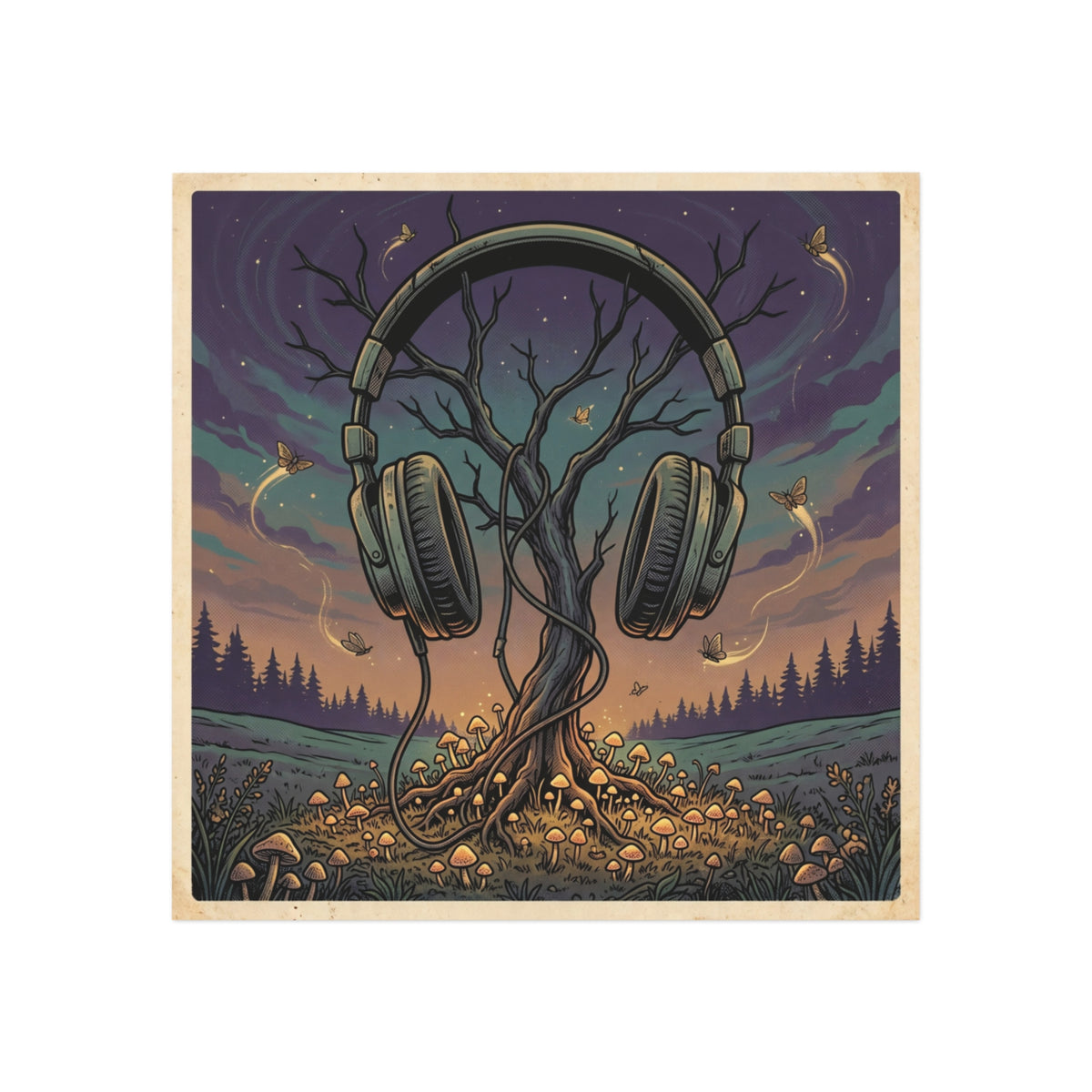 Earth's Resonance | Square Fridge Magnet