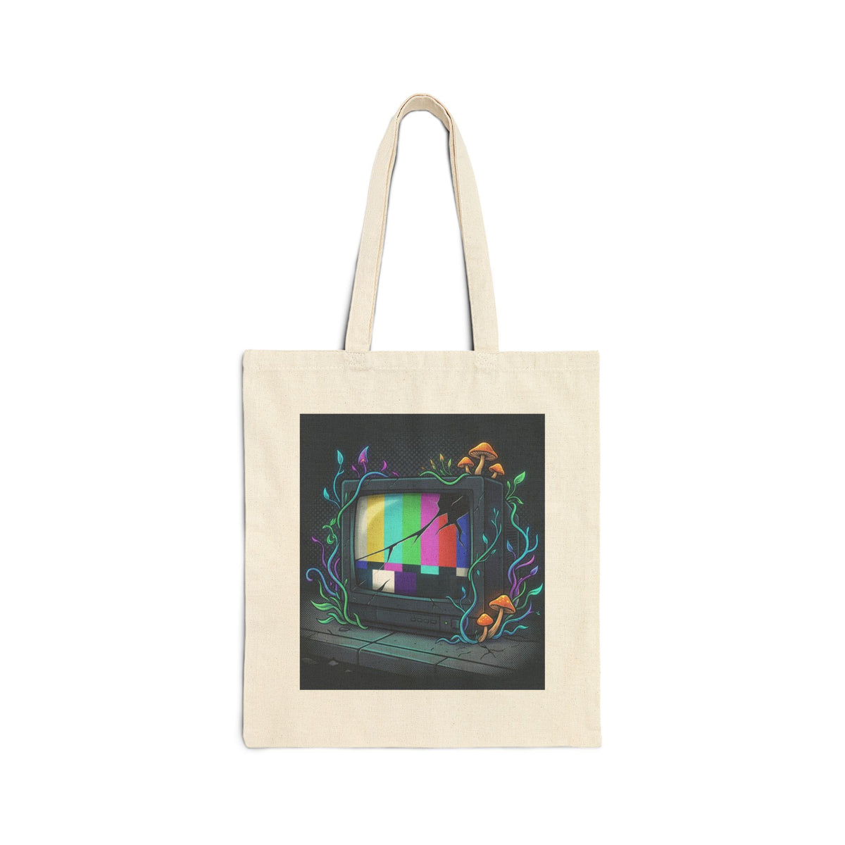 Overgrown Test Screen | Canvas Tote Bag