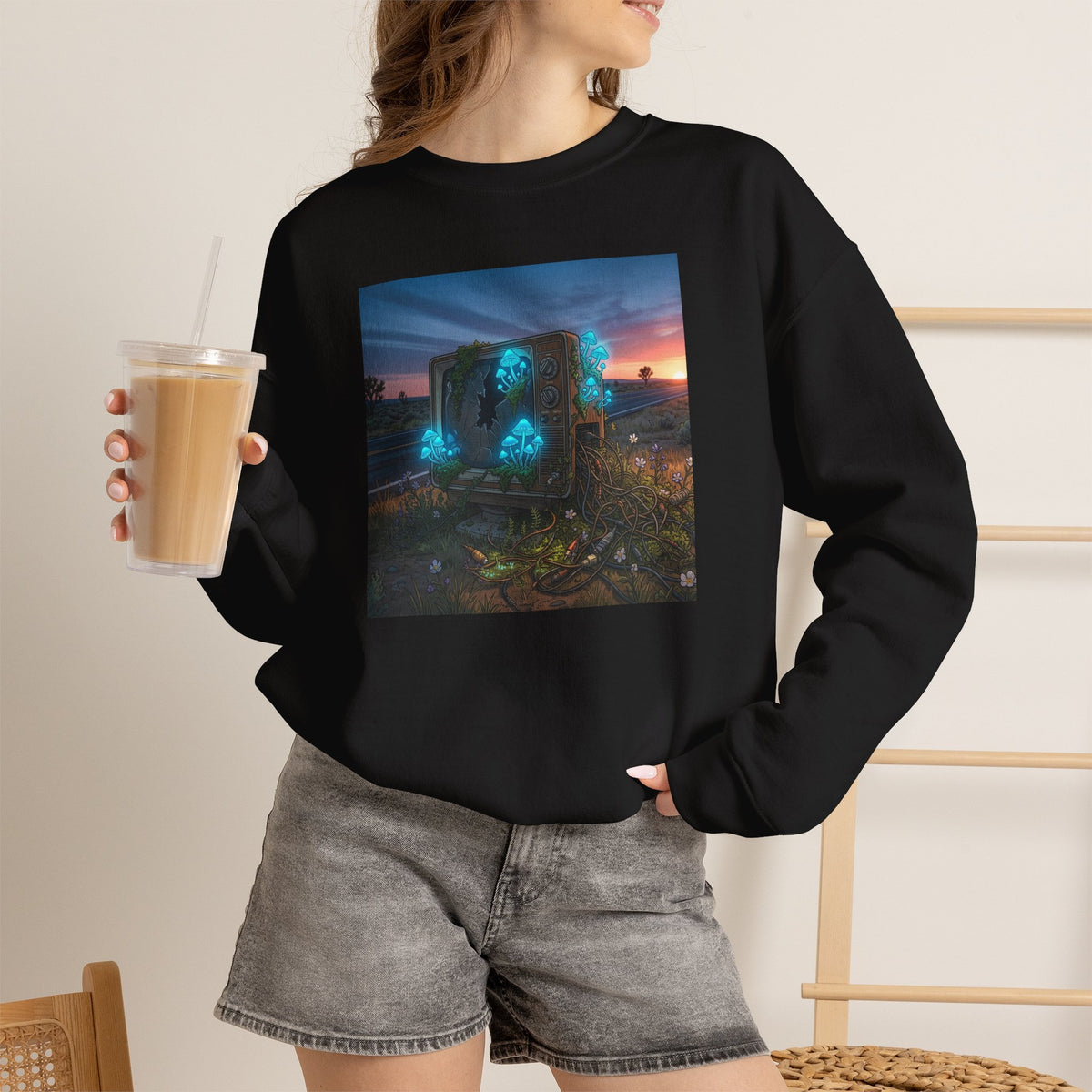 Sunset Static | Crewneck Sweatshirt