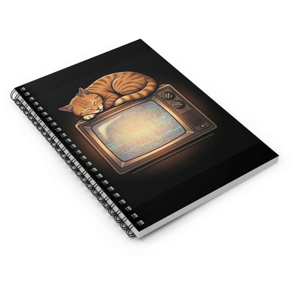 CRT TV Cat | Spiral Bound Notebook