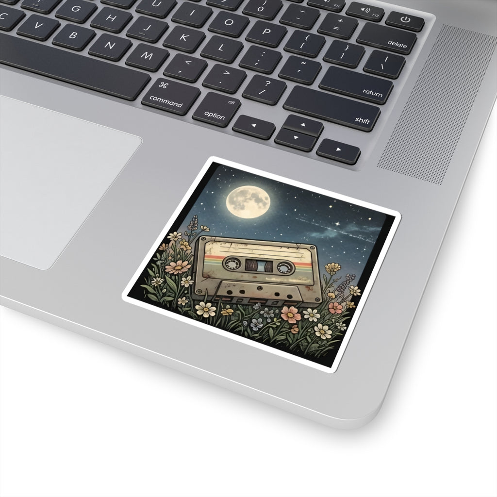 Cassette Moon | Kiss-Cut Sticker