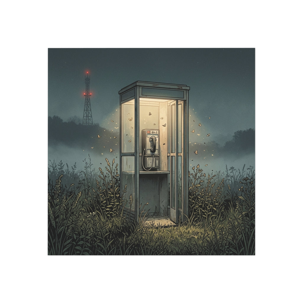 Night Call | Square Fridge Magnet